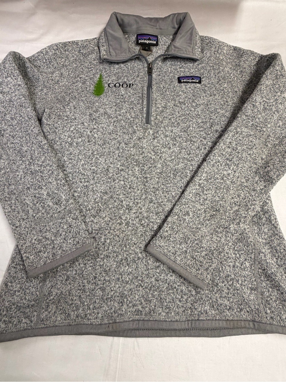 Patagonia Men's Heather Gray Quarter-Zip Fleece Pullover